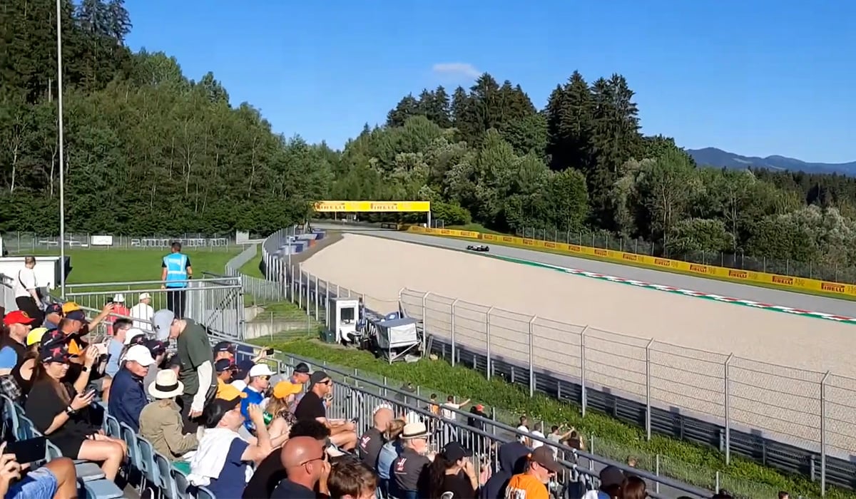 Austrian GP T8 grandstand view