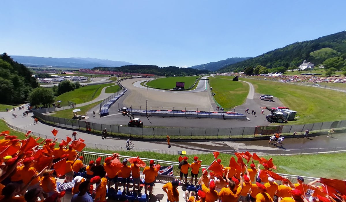Red Bull Ring North grandstand view