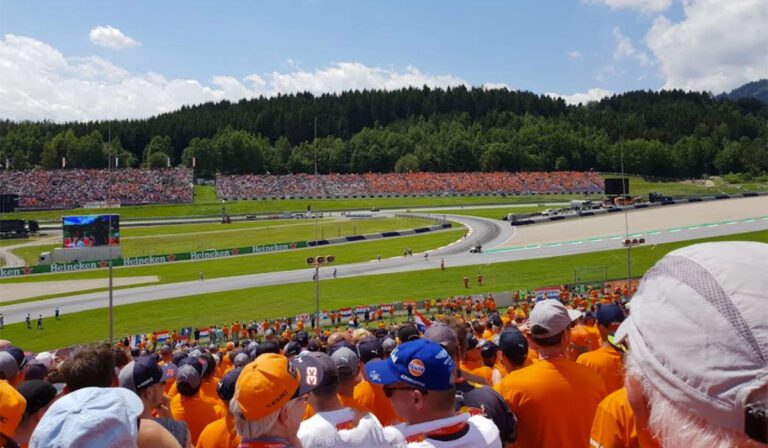 Red Bull ring Mitte grandstand view