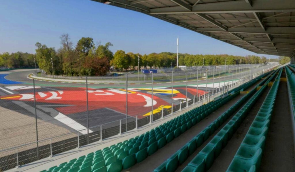 Grandstand 22 Parabolica Monza view