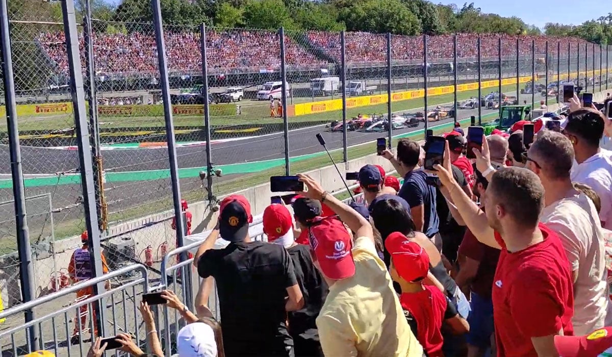 Grandstand 8a 8b Monza Prima Variante view
