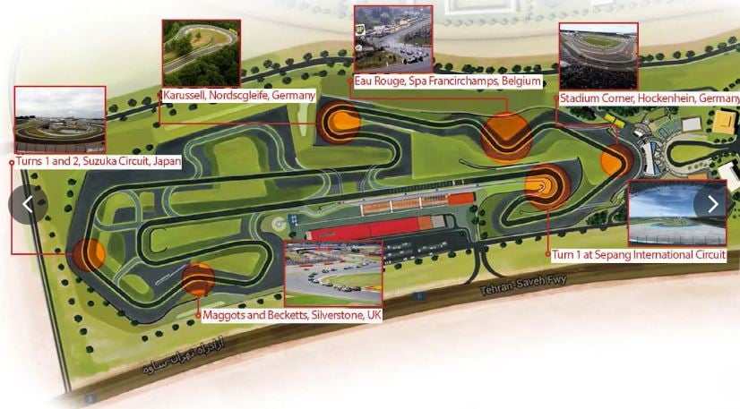 iranian F1 race circuit