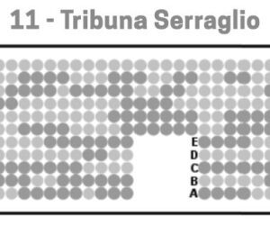 Grandstand 11 Serraglio seating chart Monza