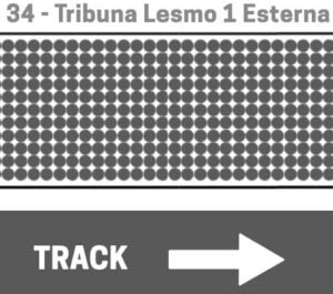 Grandstand 34 Lesmo 1 Esterna seating chart thumbnail