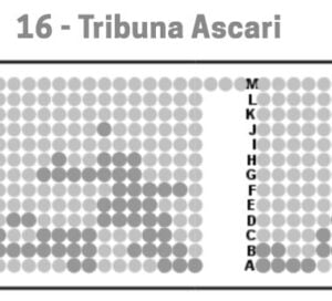 Monza Grandstand 16 Ascari seating chart thumbnail