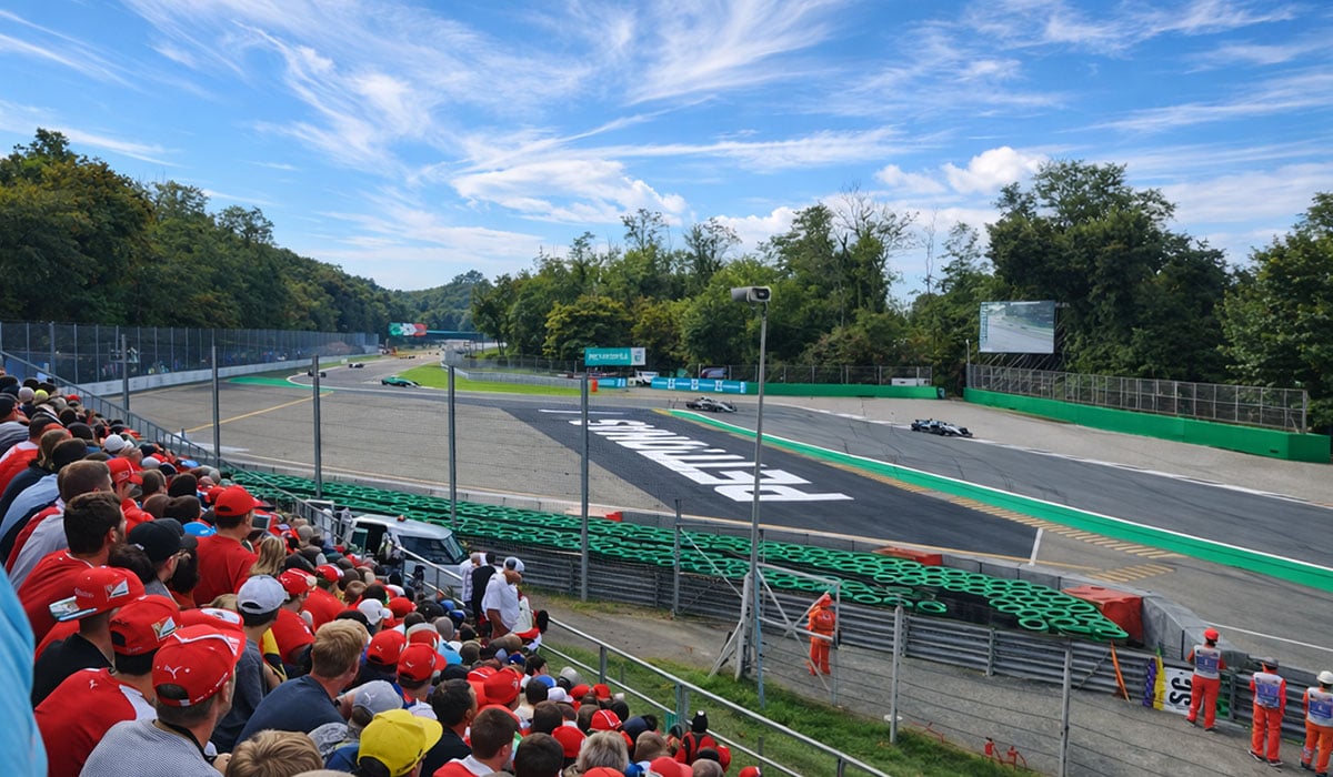 Monza Italian Grand Prix Grandstand 10 Roggia view