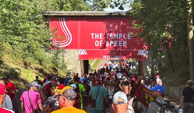 Monza temple of speed entrance gate