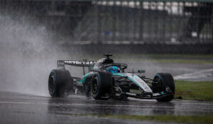 Merc F1 car 2026 rain
