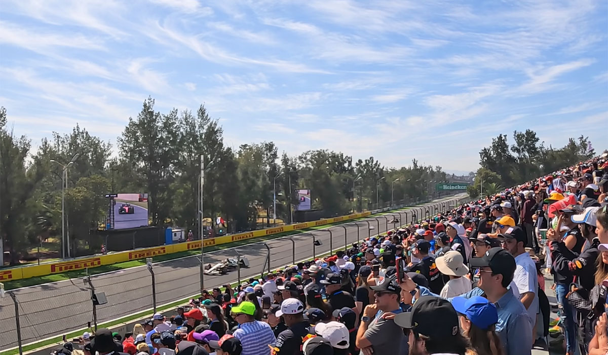 Mexico GP Grandstand 2A Grada 2A view