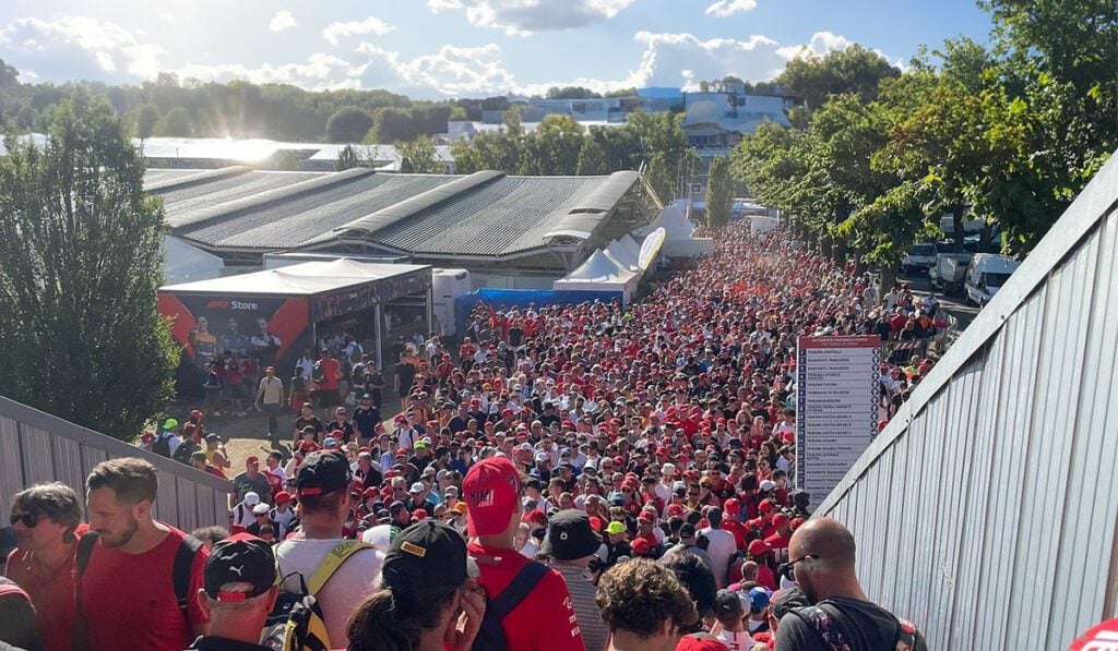 Monza general admission crowd