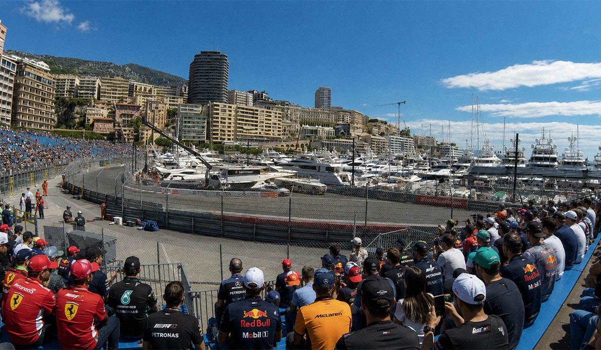 Monaco Grand Prix grandstand E view