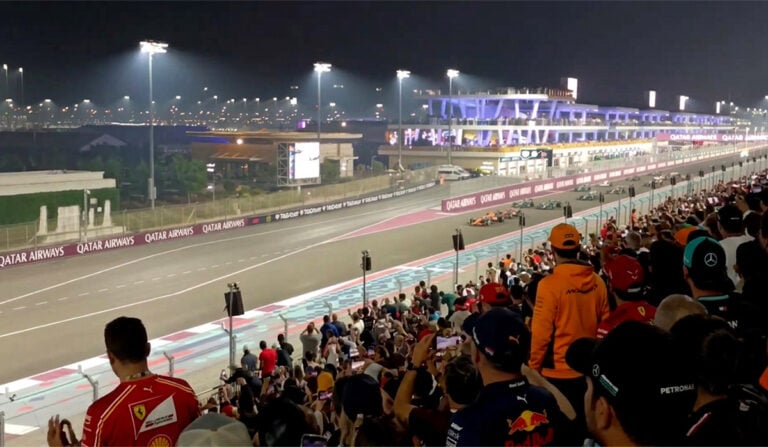North grandstand view Lusail circuit Qatar Grand Prix 2