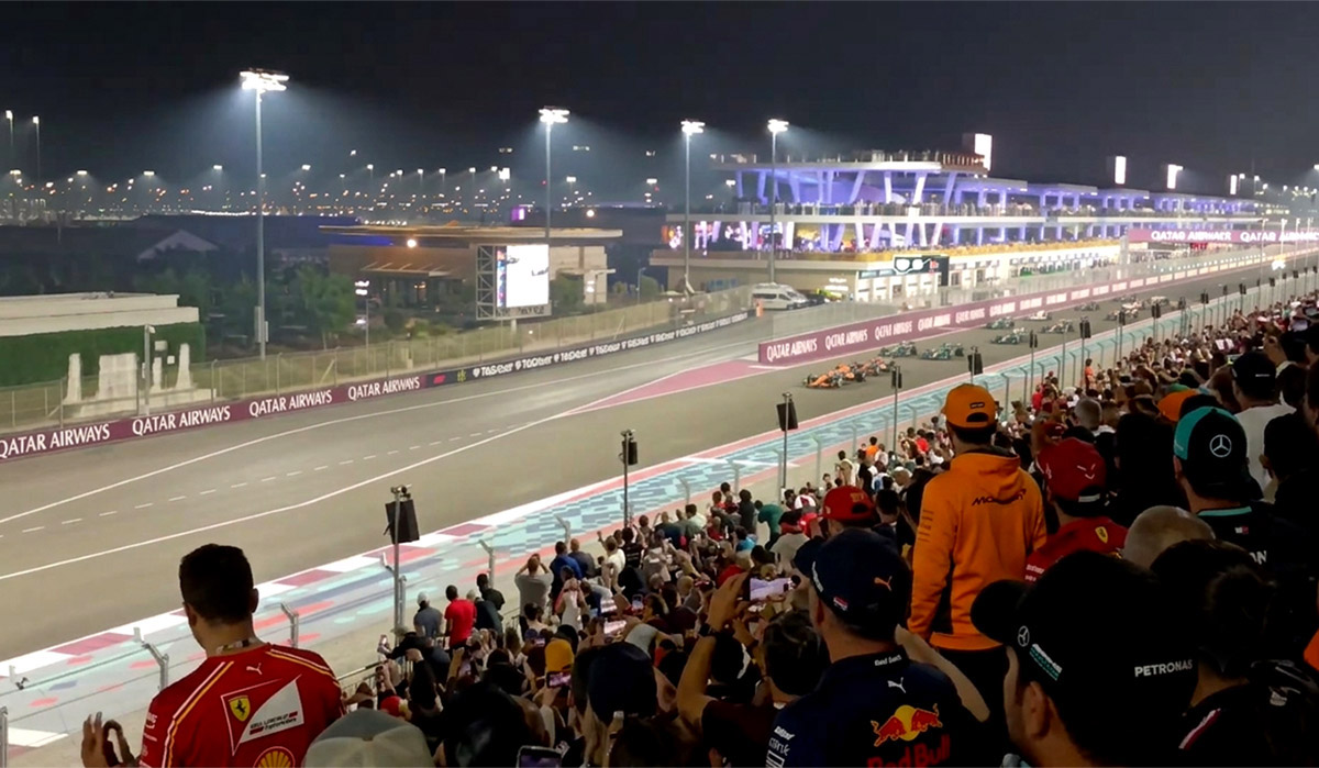 North grandstand view Lusail circuit Qatar Grand Prix 2