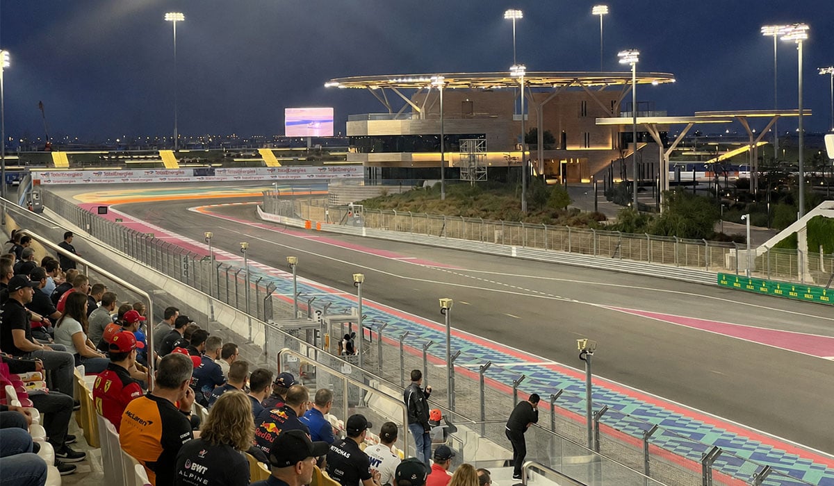 Qatar GP main grandstand view Lusail Circuit