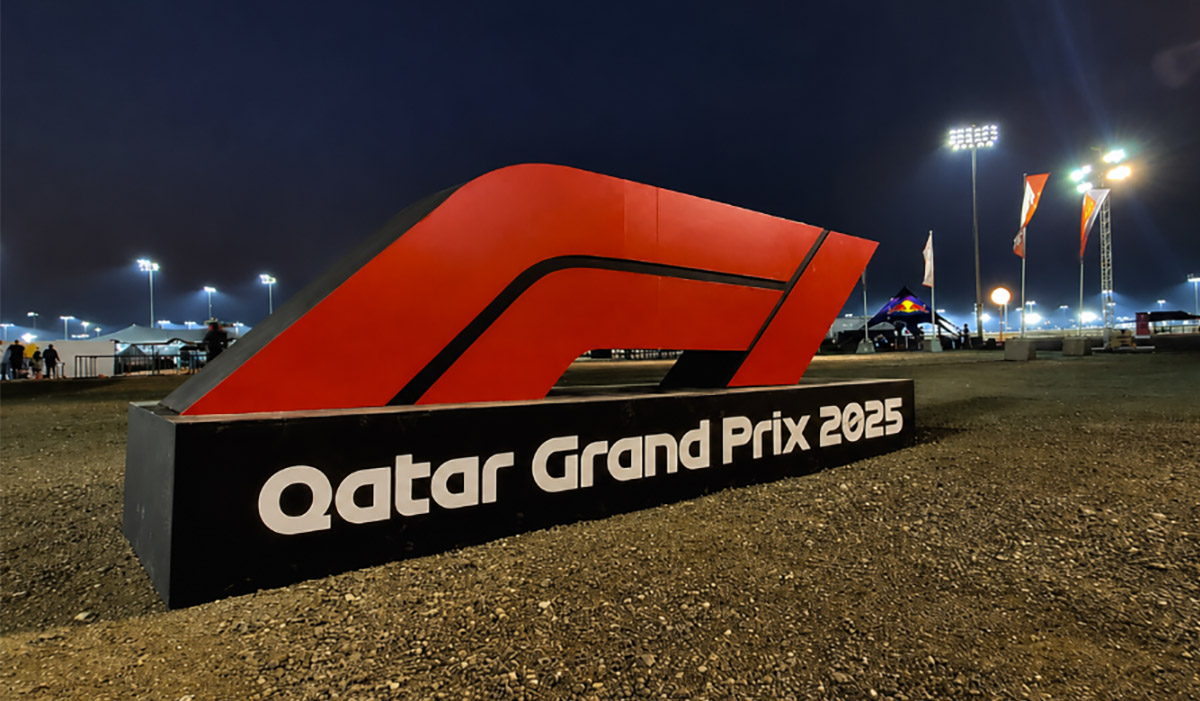 Qatar GP F1 sign