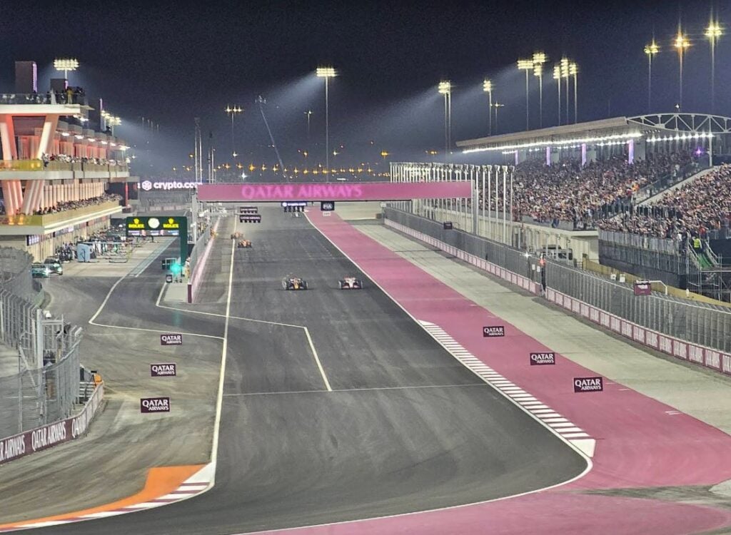 View at Qatar Grand Prix turn 1