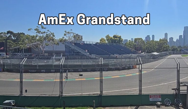AmEx grandstand Albert Park F1
