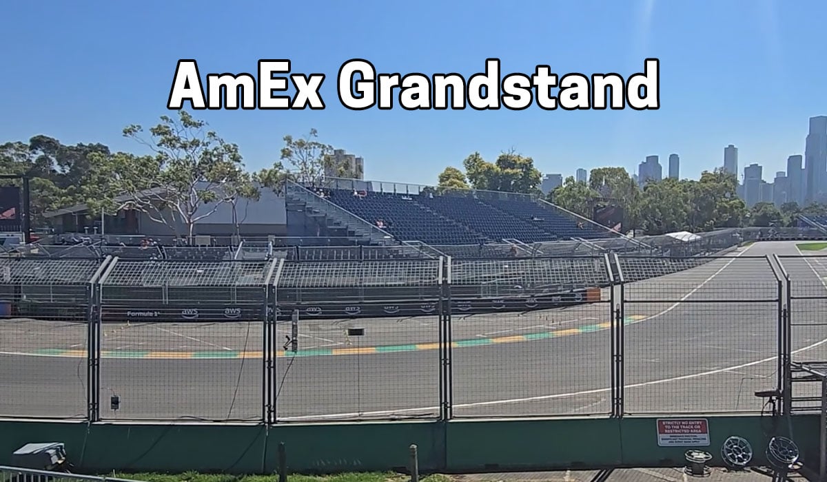 AmEx grandstand Albert Park F1
