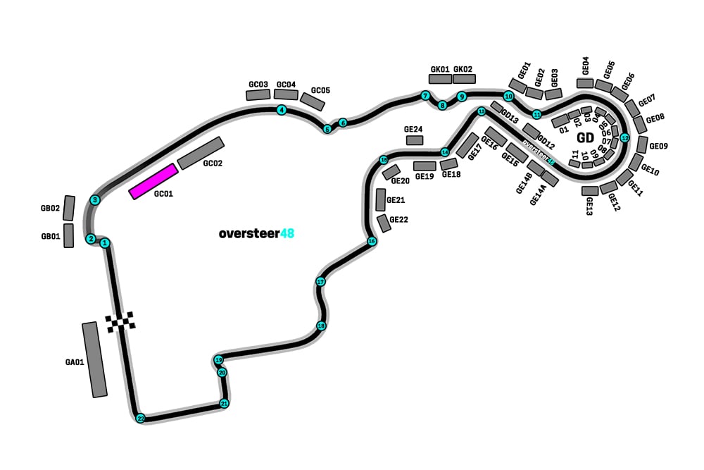 Madring GC01 grandstand map location
