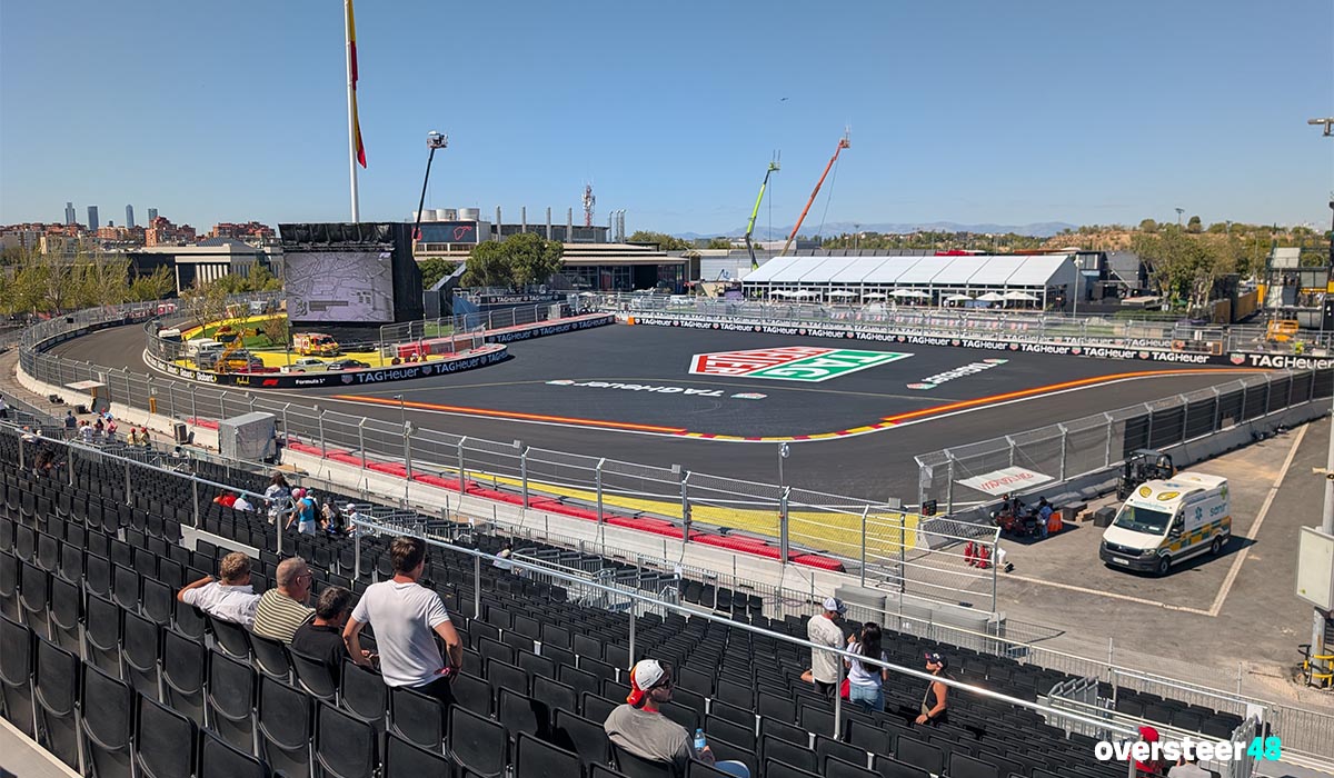 Madring grandstand GB01 view F1 Madrid