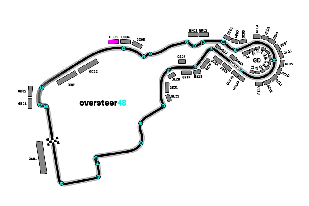 Madring grandstand gc03 map