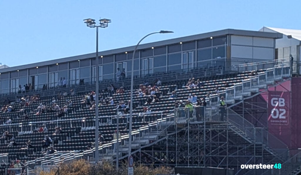 Shaded seats