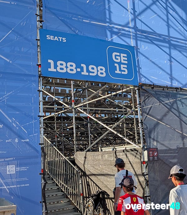 GE15 staircase entrance Madrid F1