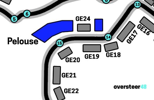 Madrid F1 Pelouse General Admission Area map