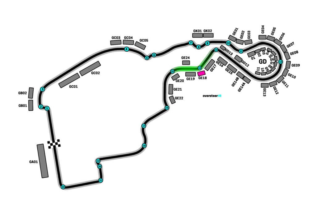 Madrid F1 grandstand GE18 view