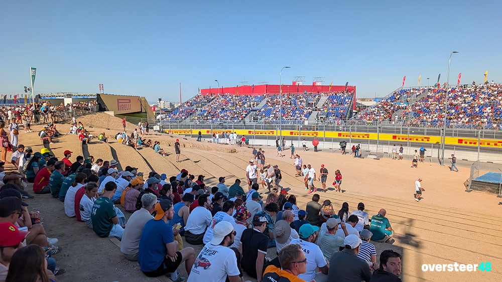Madring Spanish GP Pelouse view