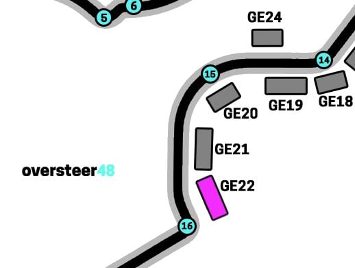 Madring tribuna GE22 location map